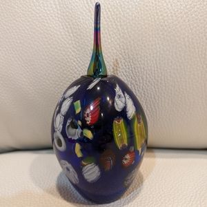 Murano style perfume bottle with special topper